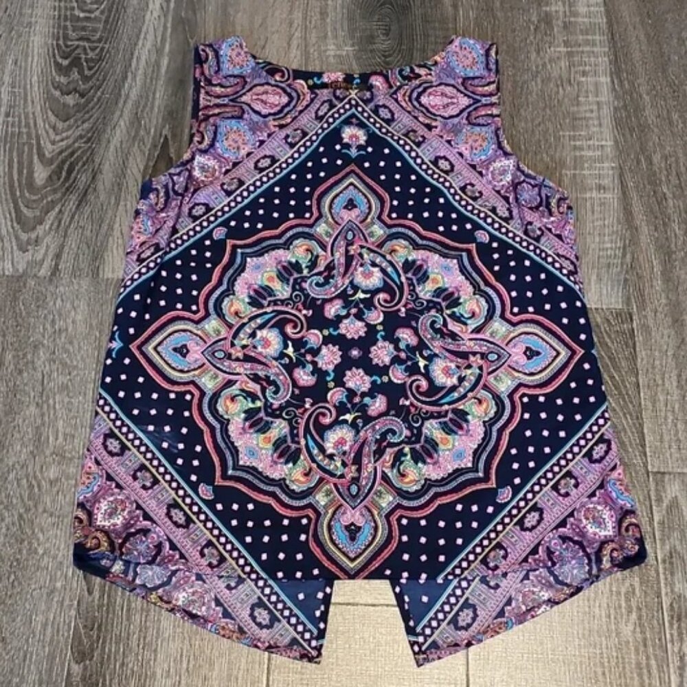 🍁 Renee C. colorful bandana print Top 🍁
